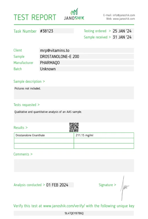 PHARMAQO - DROSTANOLONE-E 200 - Image 6